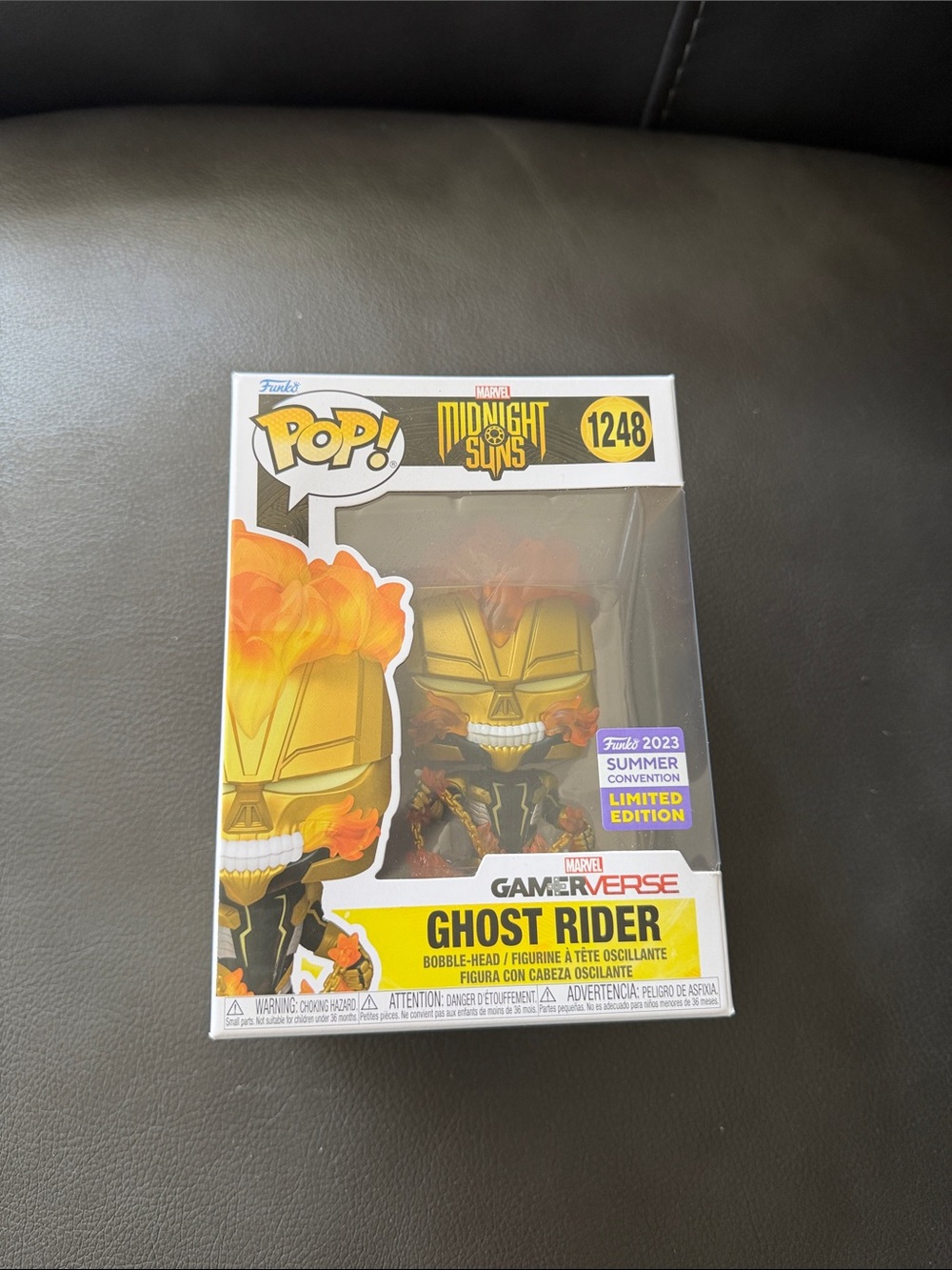 Funko Pop! Midnight Suns Ghost Rider - Gold & Orange Flames